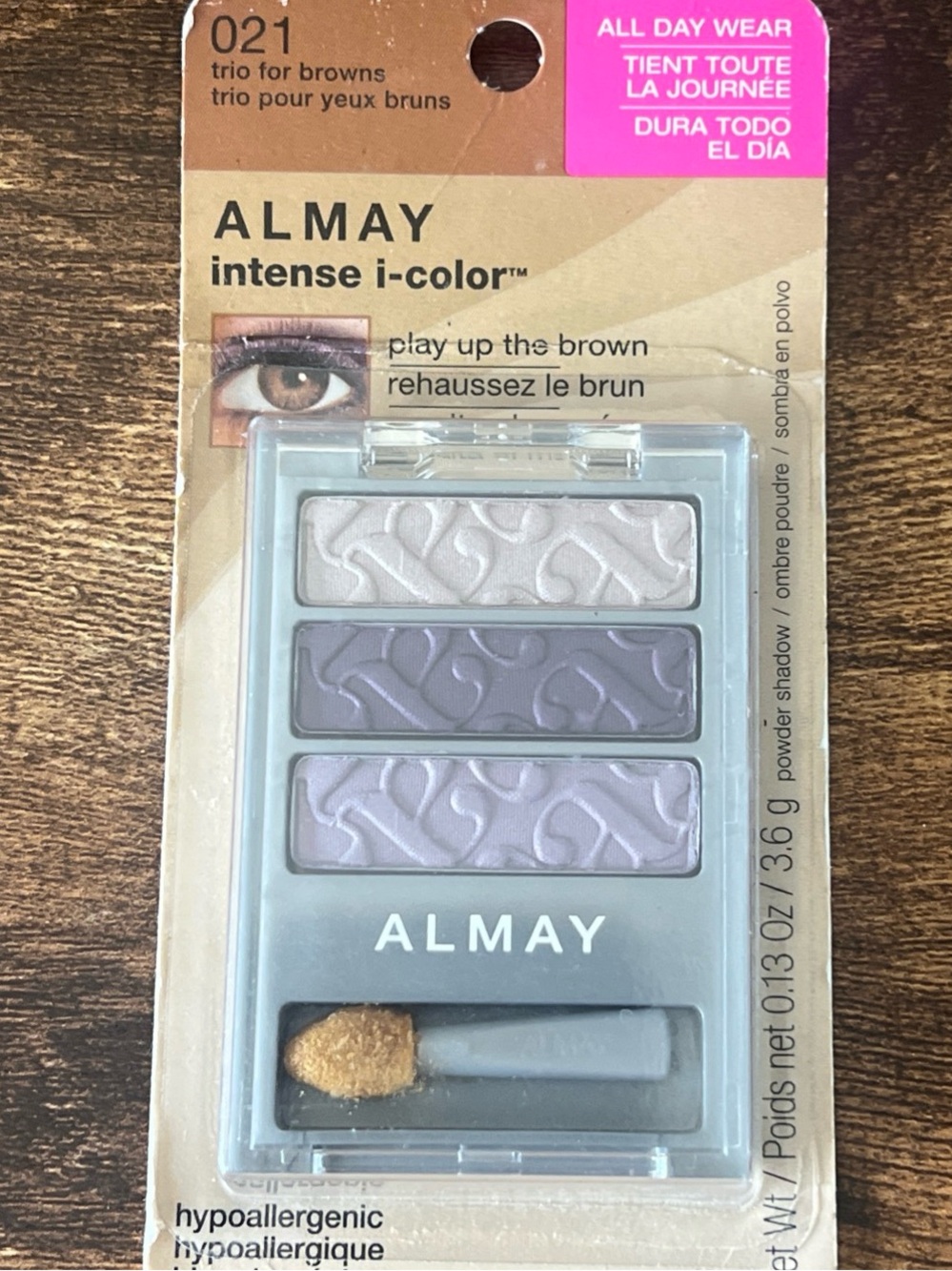 Almay Intense I-color Powder Shadow Trio for Browns for Women, No. 021